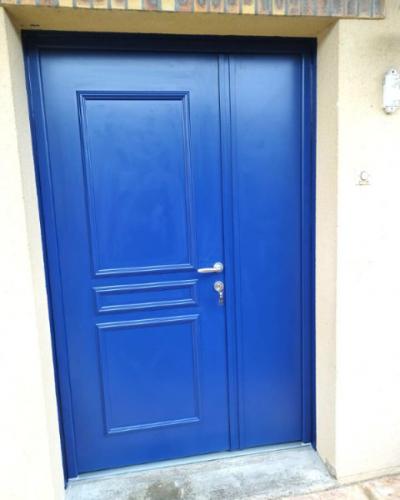 Porte d'entrée Aluminium Euradif Bleu Saphir Draveil (91)