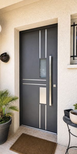 PERLE 1 porte d'entrée vitrée en aluminium AMTB Euradif